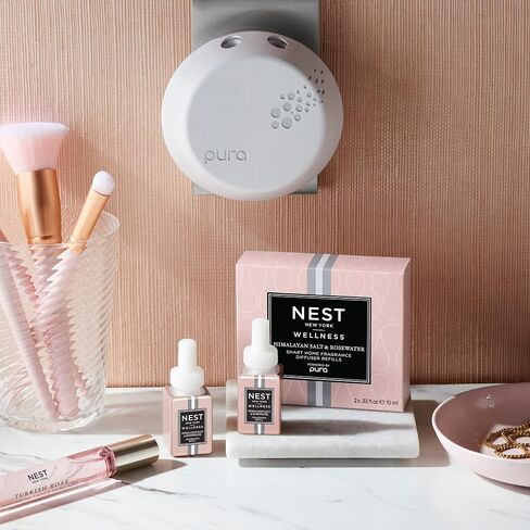 NEST New York Smart Home Fragrance Diffuser Refill Vials, Driftwood & Chamomile - Set of 2 - Designed for NEST x Pura 3 and NEST x Pura 4 Diffusers - Cruelty Free, Vegan - Made in USA in Saudi Arabia