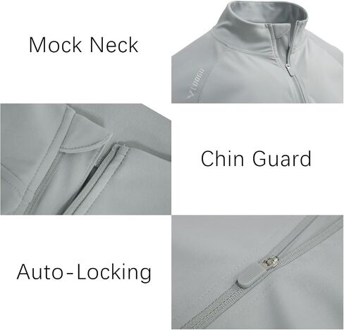 LOOGU Men's Quarter Zip Golf Pullover Long Sleeve 1/4 Zip Mock Neck UPF50+ Shirts Running Athletic Hiking Quick Dry Outdoor in Saudi Arabia