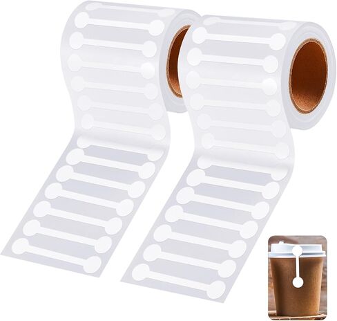 Teling 2 Rolls 1000 Pcs Tamper Proof decals 2.75 x 0.5 Inch Transparent Tamper Evident Labels Blank Tamper Evident Tape Clear Tamper Resistant Stickers for Food Drink Packaging Sealing Delivery Supply in Saudi Arabia