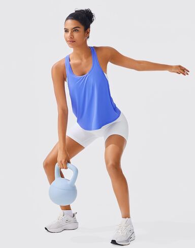 JOYSPELS Ice Silk Workout Tank Tops for Women Quick Dry Sleeveless Loose Fit Narrow Racerback Athletic Running Shirts in Saudi Arabia