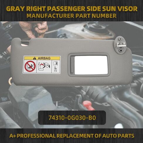 Dasbecan Beige Left Driver Side Sun Visor Compatible with 2010-2023 Lexus GX460 2009-2023 Toyota Land Cruiser Prado KDJ155 /KDJ150 Replace# 74320-0G030-A0 in Saudi Arabia