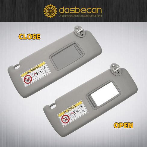 Dasbecan Beige Left Driver Side Sun Visor Compatible with 2010-2023 Lexus GX460 2009-2023 Toyota Land Cruiser Prado KDJ155 /KDJ150 Replace# 74320-0G030-A0 in Saudi Arabia