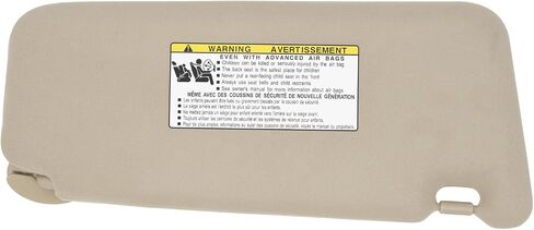 Left Driver Side Sun Visor Compatible with Toyota Venza 2009-2016 Sun Shade Replacement 743200T021A1 Color: Beige in Saudi Arabia