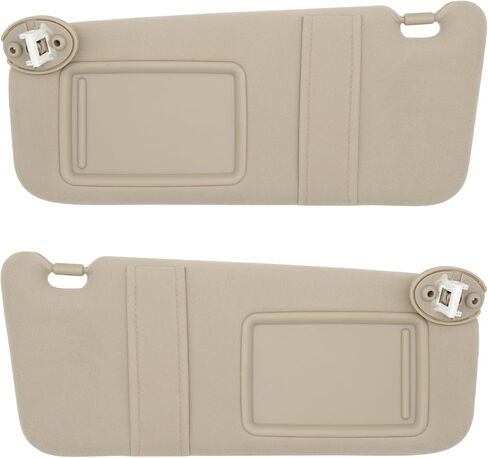 Left Driver Side Sun Visor Compatible with Toyota Venza 2009-2016 Sun Shade Replacement 743200T021A1 Color: Beige in Kuwait