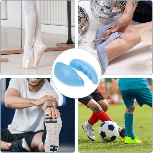 Shoe Filler Inserts for Loose Shoe, 2 Pairs Shoe Inserts to Make Shoes Smaller, Toe Cushion Filler Make Shoes Fit, Prevent Heel Sliping, for Men and Women (Blue,Medium: Half to One Size Bigger) in Saudi Arabia