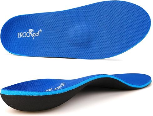 ERGOfoot Metatarsalgia Insoles, Heavy Duty Work Boot Inserts for Women Men, Relieve Morton's Neuroma and Reduce Metatarsal, Ball of Foot Pain for Standing All Day in Kuwait