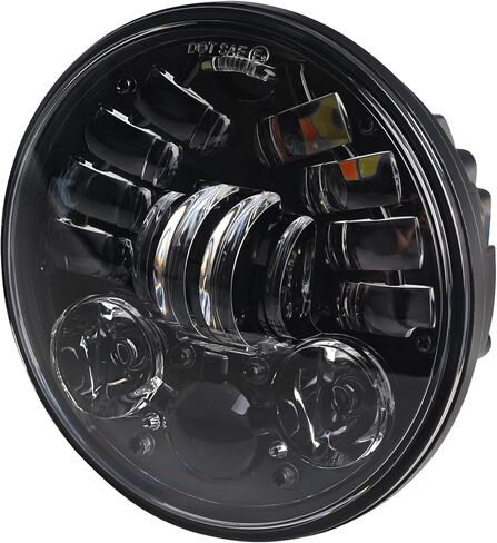 المصباح الأمامي للدراجات النارية 5.75 بوصة LED LED مع DRL أبيض DEBER AMBER SIGNAN in Saudi Arabia