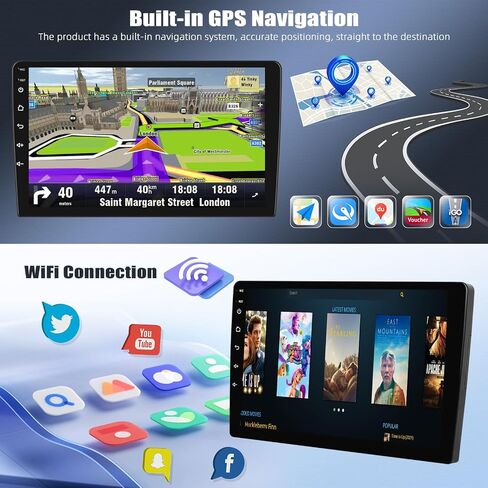 2G+64G Android 13 Car Stereo for Hyundai Accent 2006-2011 with Wireless Apple Carplay Android Auto,9'' Touchscreen Car Radio with WiFi,GPS Navigation,Bluetooth FM/RDS SWC Daul USB+AHD Backup Camera in Saudi Arabia