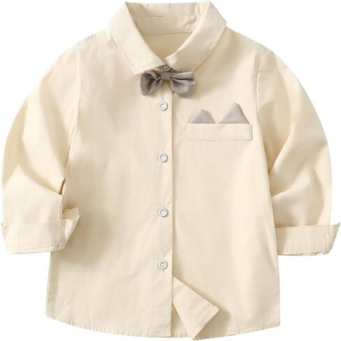 Little Boy Clothes Suits Dress Shirt with Bow Tie Suspender Pants Gentleman Outfit Sets for Party, Prom, Wedding in Saudi Arabia