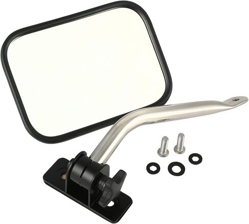 Rugged Ridge | Quick Release Mirror, Round, Black | 11025.11 | Fits 1997-2018 Jeep Wrangler TJ/LJ/JK/JKU in Saudi Arabia