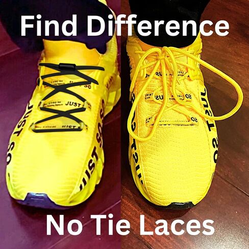 No Tie Shoelaces for Adults and Kids - Elastic Shoe Laces, Lock Laces, Tieless Shoelaces. in Saudi Arabia