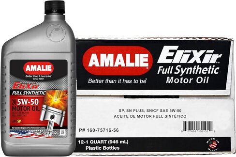 زيت المحرك الاصطناعي بالكامل AMALIE Elixir 0W-40 (160-65776-56) زجاجة سعة 1 لتر، عبوة من 12 قطعة in Saudi Arabia