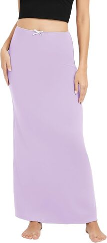 Urban CoCo Women's Elastic Waist Long Maxi Skirt Flowy Summer Beach Skirt for Vacation in Kuwait