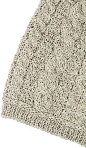 Aran Crafts Women's Irish Cable Knitted Double Collar Coat (100% Merino Wool) in Saudi Arabia