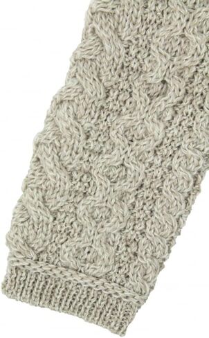 Aran Crafts Women's Irish Cable Knitted Double Collar Coat (100% Merino Wool) in Saudi Arabia