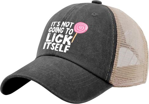 لن يلعق نفسه قبعات وقبعات القبعات للسيدات للرجال للرجال هدايا قبعة البيسبول من أجل الجد in Kuwait