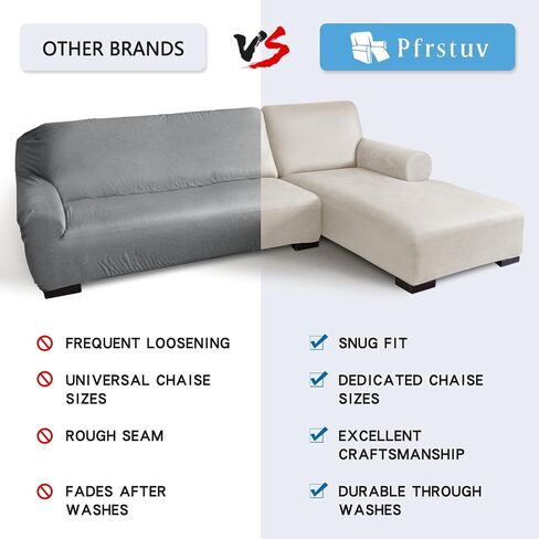 أغطية الأريكة المقطعية ، غطاء الأريكة المظهر الجلدي L شكل 2 مساءً 2pcs slipcover ناعمة للأريكة المقطوعة ، واقي الأثاث غير المنزلق (3 مقعد أريكة + 3 مقعد يبقى ، بيج) بيج) in Kuwait