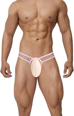 Men's Sexy See Through Underwear Low Rise Bugle Pouch Bikini Briefs in Kuwait