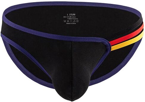 Meshal Men's Sexy Low-Rise Cotton Bikini Briefs Lightweight Soft Lingerie Underwear in Saudi Arabia