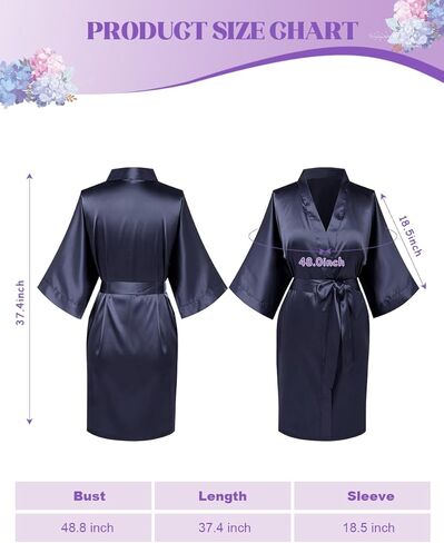 7 PCS Womens Kimono Robe Bride Bridesmadis Rrobe Rouse Bathrobe Assen in Kuwait