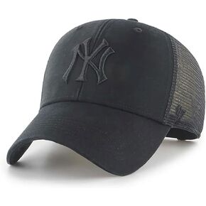 '47 New York Yankees Flagship Wash MVP Adjustable Snapback Black Hat, One Size