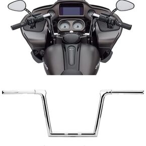 Chrome 12" Rise fused Handlebar Muscle Elbow ape hangers for Harley 2015-2020 FLTRX & FLTRXS & FLTRU in Saudi Arabia