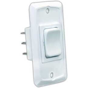 JR Products 12835 White DPDT Mom-On/Off/Mom-On Switch