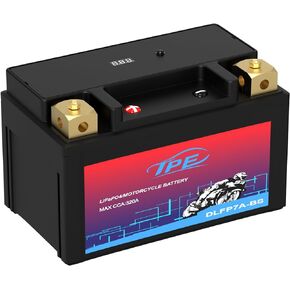 بطارية ليثيوم Powersport DLF14-BS مع نظام إدارة ذكي - بطارية تشغيل محرك 12 فولت للدراجات النارية والمركبات ATV - 9H 600CCA، YTX14-BS متوافقة مع ATV، UTV، Jet Ski، 4 عجلات، دراجة نارية