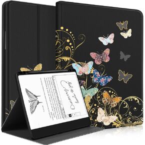for Amazon Kindle Scribe Case Folio Cover 10.2 Inch for Women Girls Cute Fashion Design Girly Kawaii Butterfly Pretty Teens Unique Aesthetic E-Book Cases for Kindle Scribe 10.2"