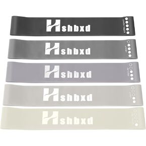 Resistance Loop Exercise Bands for Working Out Women and Men, Pack of 5 Different Resistance Levels Exercise Bands for Home Fitness, Physical Therapy, Strength Training, Yoga