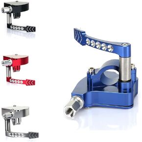 TARAZON Universal Billet CNC 7/8" ATV Throttle Lever Thumb Controller Thumb Throttle Assembly, for Yamaha, for Suzuki, for Polaris, for Can-Am, for Kawasaki, for Honda, for Arctic Cat, for KYMCO, Blue