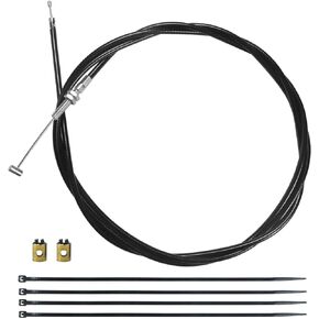 75'' 1900mm Straight Throttle Cable for 90cc 110cc 125cc Kandi GKA GKA2 Go Kart Black Widow Go Cart Yerf Dog Mini Bike Gas Scooter Dirt Bike Buggy
