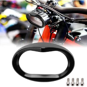 Headlight Trim Ring, 3'' Gloss Black Headlamp Visor Frenched Ring, Headlight Bezel Decorate Cover Visor for Sur ron Light Bee X/S/Segway X160/X260 (Black)