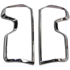Beautost Fit for Chevrolet Silverado 2019 2020 2021 2022 2023 2024 Chrome Tail Light Lamp Cover Trims