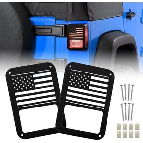أغطية إضاءة الذيل مناسبة لسيارة Jeep Wrangler JK، غطاء واقي الضوء الخلفي غطاء حماية الضوء الخلفي متوافق مع 2007-2017 Jeep Wrangler JK JKU، (سيارة)