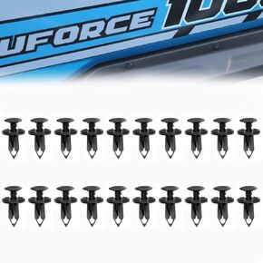 Plastic Rivets Push Pins for CFMOTO Uforce Zforce Cforce UTV Plastic Hood Fender Clips Body Rivets, 9060-040310 (20 Pack)