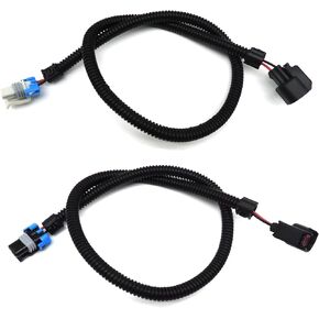 HiSport 2 PCS Fuel Injector Pigtail Harness Compatible with Polaris Ranger XP 800 2012-2013,Polaris Ranger 800 2011-2017,Polaris Ranger RZR Crew 800 2011-2014,Left Black and Right Gray