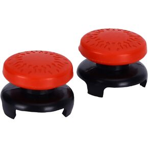 2Pcs Joystick Grip for PS5 Controller,Thumbstick Soft Silicone Cover Grip Stick Joystick Controller Gamepad Key Cap,Thumb Grip Cover,Replacement Thumb Grips(White)