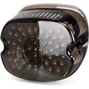 Anki HappiGo ANKIA 60-LED 12V Motorcycle Tail Light Brake Turn Signal Lamp License Plate Light for 2002-2010 FXST Models Harley Davidson Dyna Sportster 1200 883