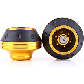 motorcycle frame sliders,Frame Sliders For Scooters,CNC Aluminum Front Fork Wheel Frame Sliders Motorbike Falling Protection Scooter Moped Gold