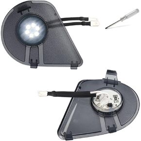 LED Side Mirror Puddle Lights Lamp Compatible with 2007-2020 Tundra 2008-2020 Sequoia 6000K White, Pack of 2