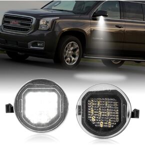 LED Side Mirror Puddle Light Lamp For GMC Sierra | Chevy Silverado 1500 1500HD 2500HD 3500HD Classic,GMC Yukon/Yukon XL,Chevy Tahoe/Suburban/Avalanche,Cadillac Escalade/Escalade ESV EXT
