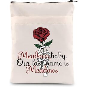 ENSIANTH Dark Romance Book Sleeve Rose Flower Book Cover with Zipper Romance Reader Gift Smut Bookish Gift (Meadow sleeve)
