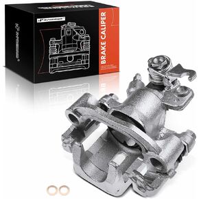 A-Premium Disc Brake Caliper Assembly with Bracket Compatible with Select Nissan Models - 240SX 1995 1996 1997 1998, L4 2.4L - Rear Left Driver Side