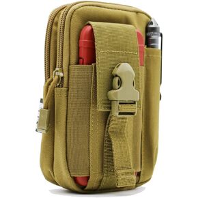 LefRight Tactical Molle Pouch EDC Utility Gadget Outdoor Men Waist Bag with Phone Belt Clip Holder Holster for iPhone 6s/7/X S21 Moto Z Force Play