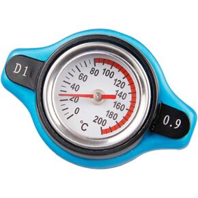 Big Head Temperature Gauge Truck Water Radiator Cap Radiator Cap Temperature Gauge for Car Radiator Tank Cover Water Tank Thermostatic Radiator Cap Thermostatic Temp Gauge