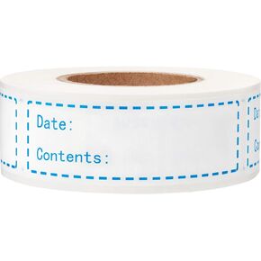 Removable Freezer Labels 1 x 3 Inch Food Storage Stickers Refrigerator Freezer Paper Labels (Blue)