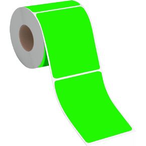 500 Blank Labels, Rectangular Color Code Label with Perforation Line for Home Organization Projects, Bins, Kitchen Storage Containers, Desk Items(5" x 3")