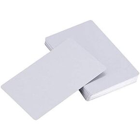 100 pcs Blank sublimation metal name card Thick Laser Metal Name Card printing blank business card use sublimation ink and paper (Silver )