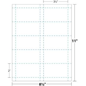 10 Inkjet Printable Business Card Magnetic Sheets. Pre-Cut Cards. 100 Cards Total